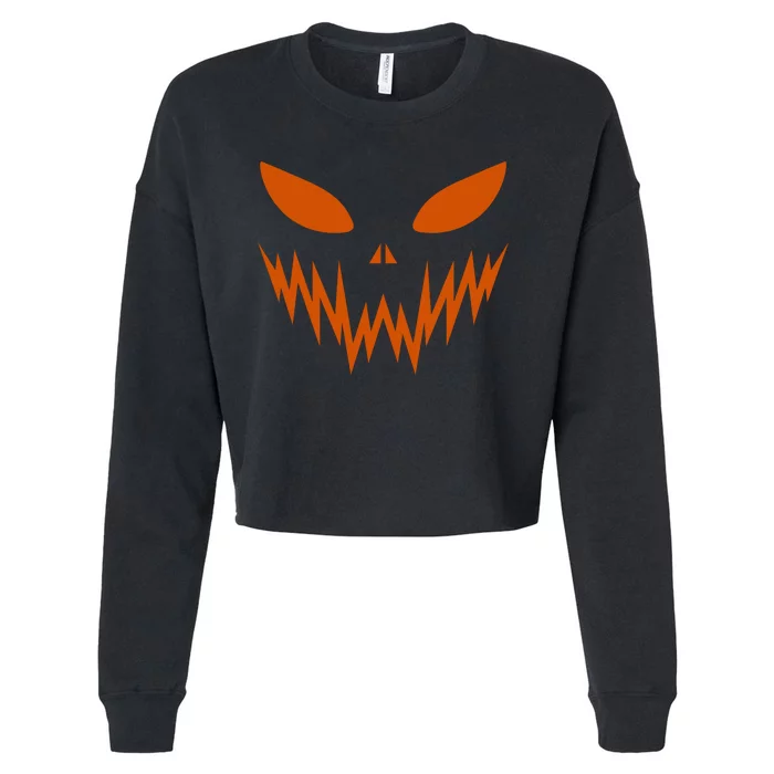 Halloween Spooky Pumpkin Cropped Pullover Crew