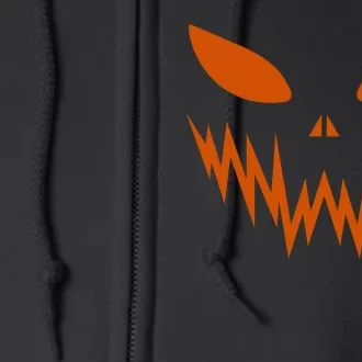 Halloween Spooky Pumpkin Full Zip Hoodie