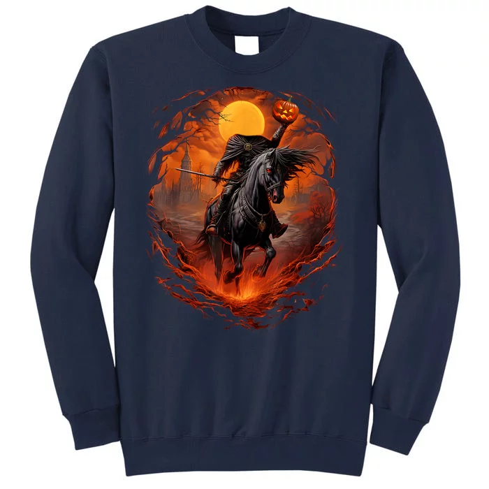 Halloween Scary Pumpkin Headless Horseman AI Tall Sweatshirt