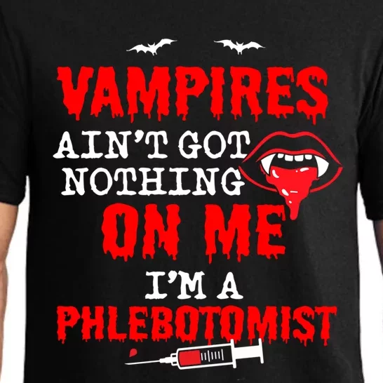 Halloween Spooky Phlebotomist Phlebotomy Nurse Tech Gift Pajama Set