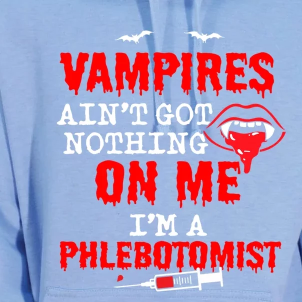 Halloween Spooky Phlebotomist Phlebotomy Nurse Tech Gift Unisex Surf Hoodie