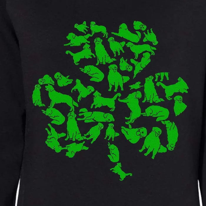 happy St. Patricks Day Golden Retriever Shenanigans apparel Womens California Wash Sweatshirt