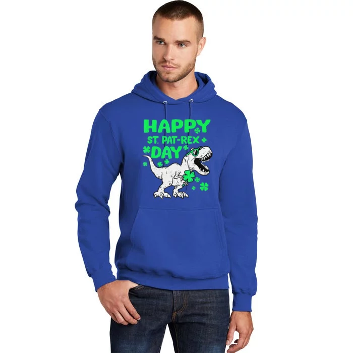 Happy St PaT Rex Dinosaur Saint Patrick's Day Tall Hoodie