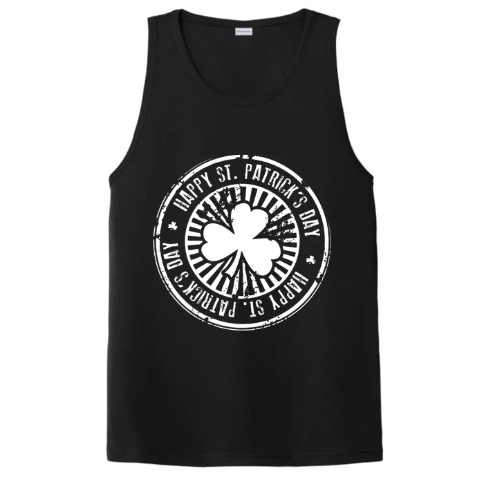 Happy St Patrick's Day Logo Performance Tank