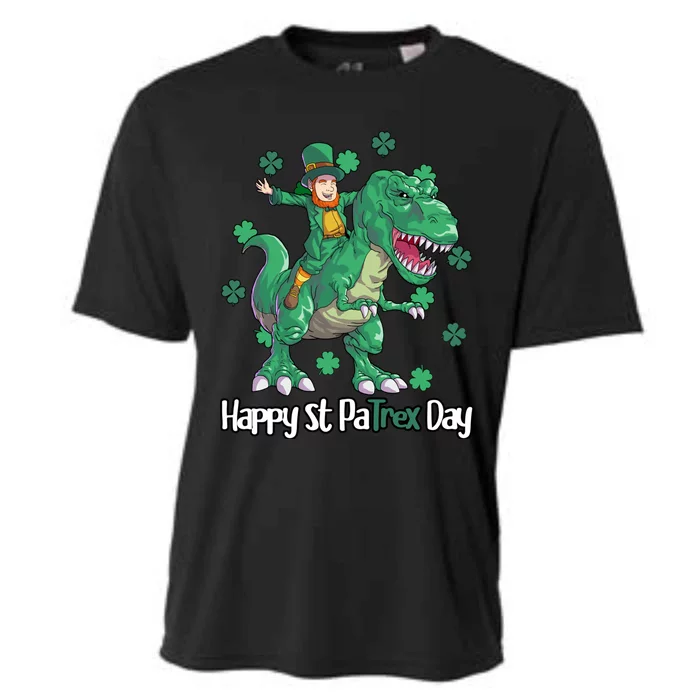 Happy St Patrex Day Leprechaun Cooling Performance Crew T-Shirt