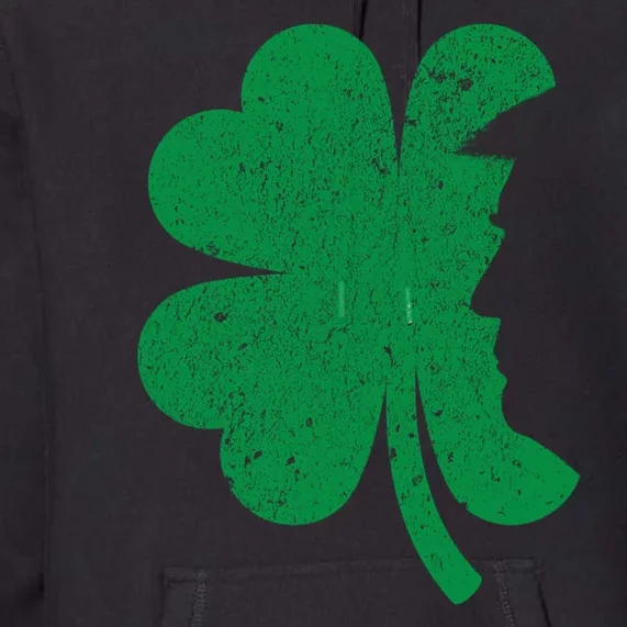 Happy St PatrickS Day Clover Leaf Trump Distressed Premium Hoodie