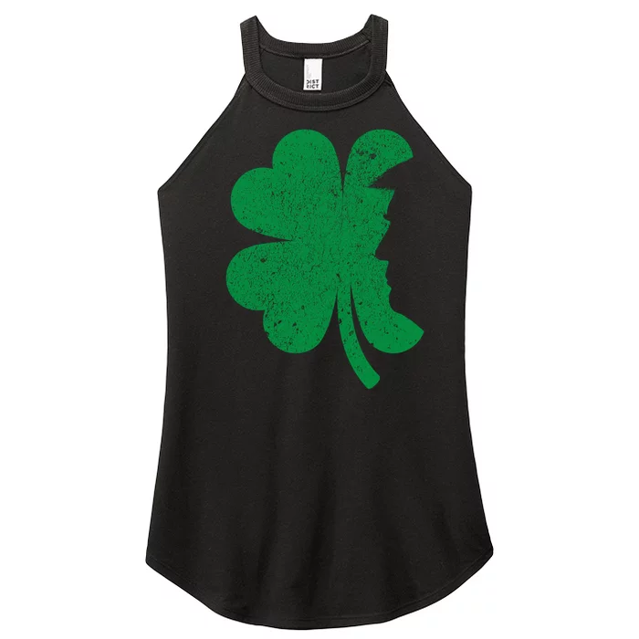 Happy St PatrickS Day Clover Leaf Trump Distressed Women’s Perfect Tri Rocker Tank