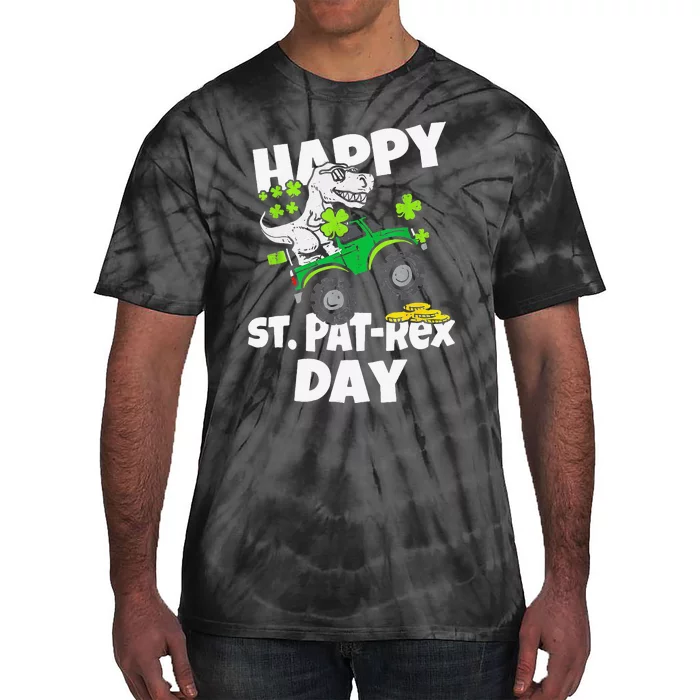 Happy St Pat T Rex Day Cute Dinosaurus St Patrick's Day Tie-Dye T-Shirt