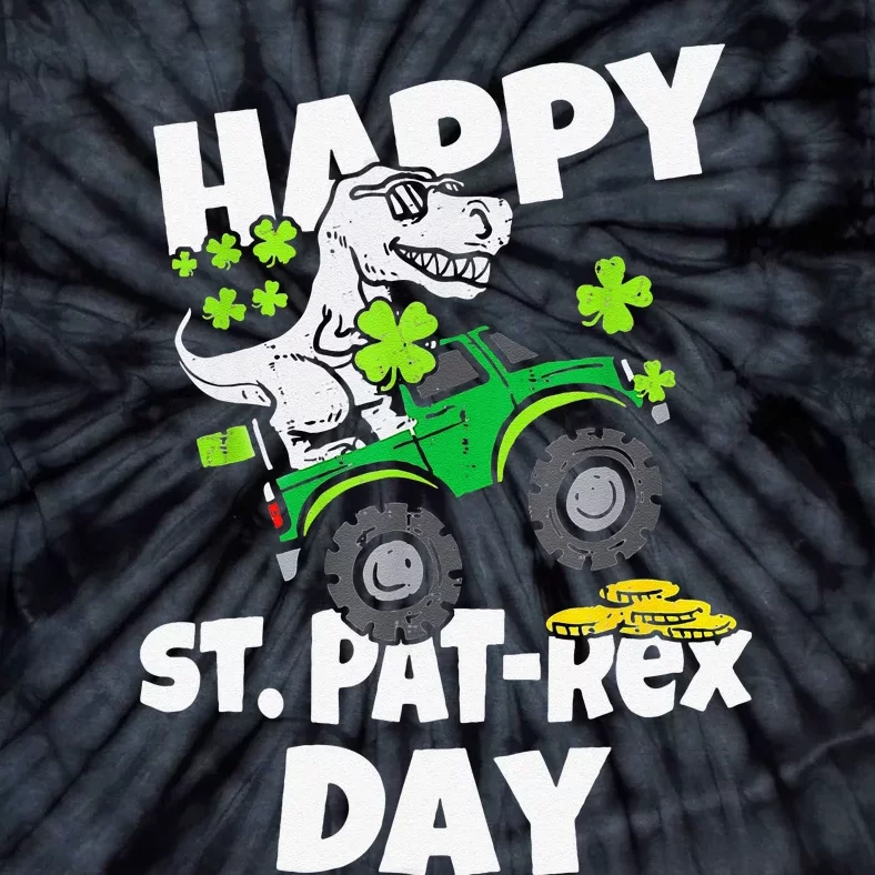 Happy St Pat T Rex Day Cute Dinosaurus St Patrick's Day Tie-Dye T-Shirt