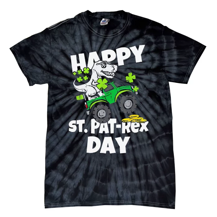 Happy St Pat T Rex Day Cute Dinosaurus St Patrick's Day Tie-Dye T-Shirt