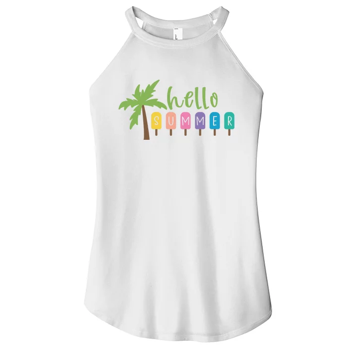 Hello Summer Popsicles Tropical Women’s Perfect Tri Rocker Tank