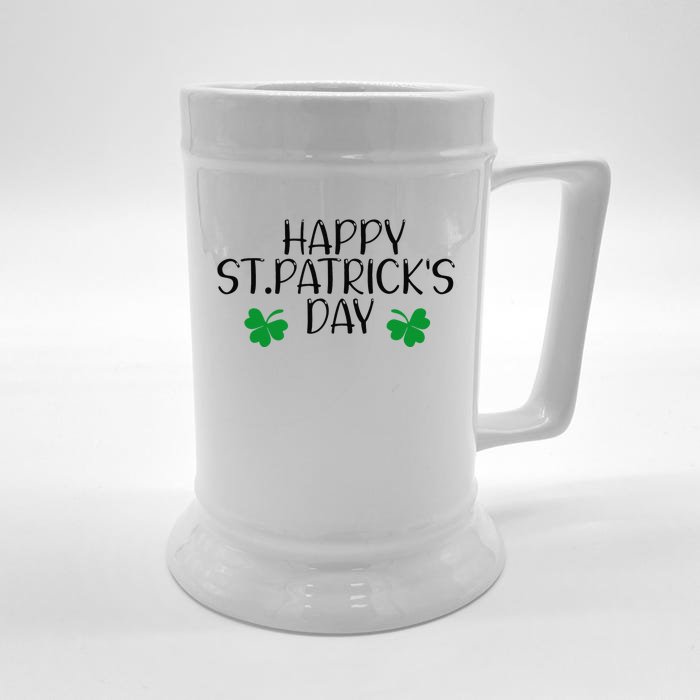 Happy Saint Patrick's Day Lucky Charm Paddy's Day March 17 Day Front & Back Beer Stein