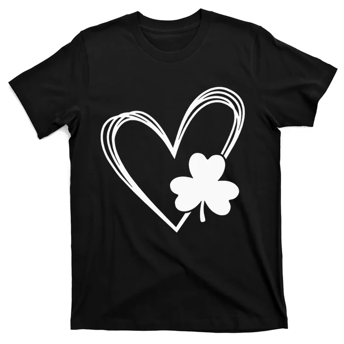 Heart St Patricks Day Shamrock Irish T-Shirt