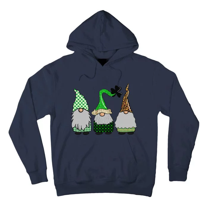 Happy St Patrick's Dayhree Gnomes Shamrock Love Tall Hoodie