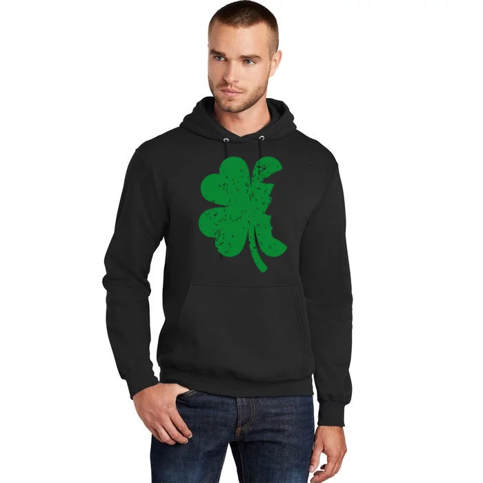 Happy St Patricks Day Clover Leaf Trump Distressed Tall Hoodie