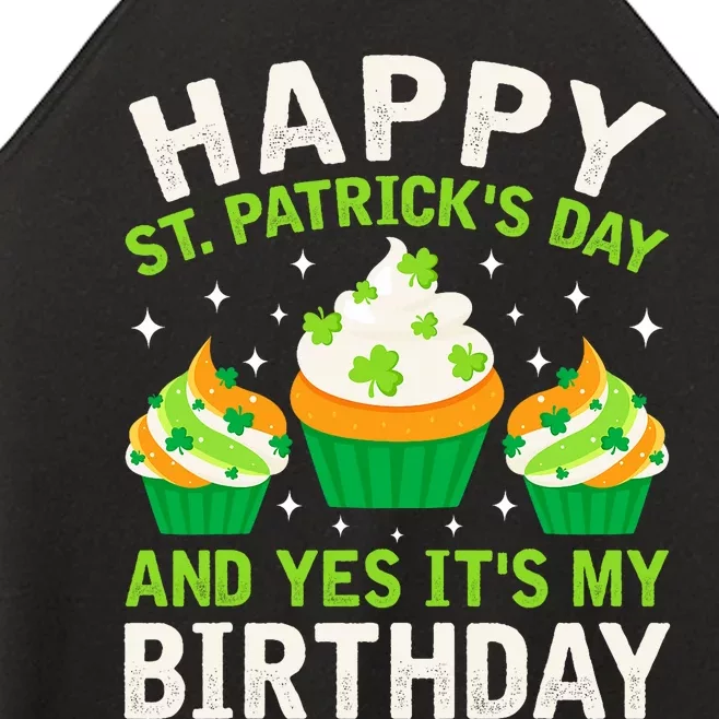 Happy St Patricks Day Birthday Saint Paddys Women’s Perfect Tri Rocker Tank