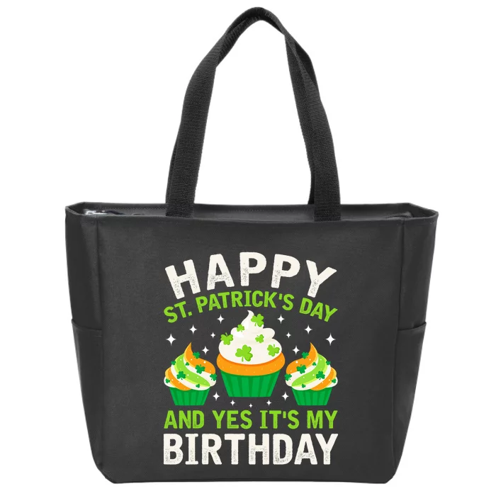 Happy St Patricks Day Birthday Saint Paddys Zip Tote Bag