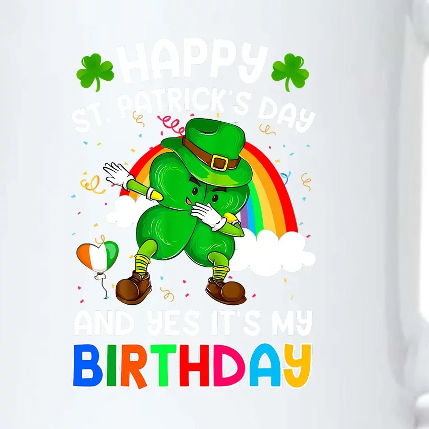 Happy St Patricks Day And My Birthday Cool Dabbing Shamrock Black Color Changing Mug