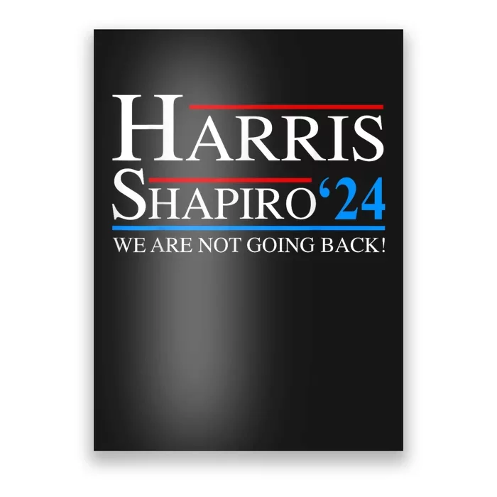 Harris Shapiro2024 President Kamala Harris 2024 Poster