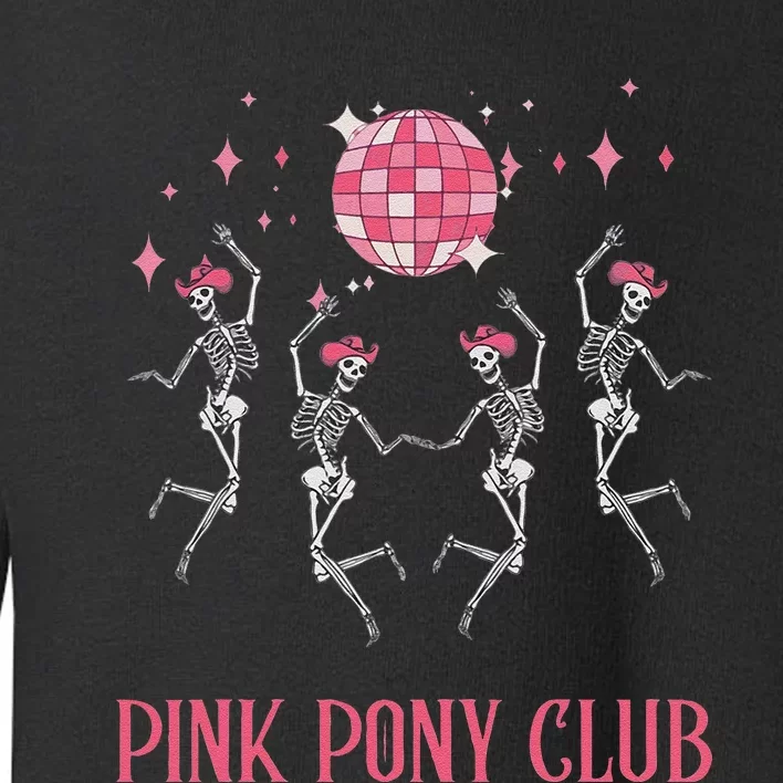 Halloween Skeleton Pony Club Cowgirl Western Birthday Gift Toddler Sweatshirt