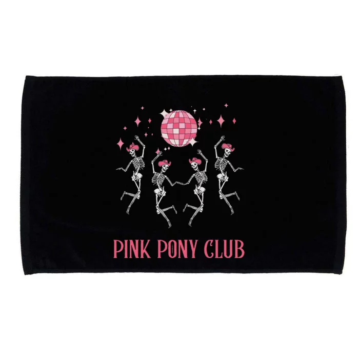 Halloween Skeleton Pony Club Cowgirl Western Birthday Gift Microfiber Hand Towel