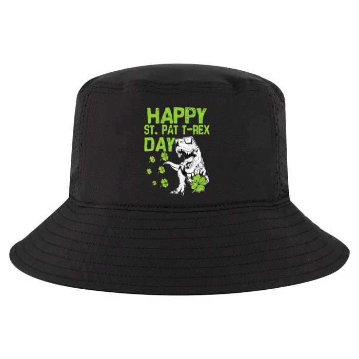 Happy St. Pat t-Rex Day Saint Shenanigan Clover Irishman Cool Comfort Performance Bucket Hat