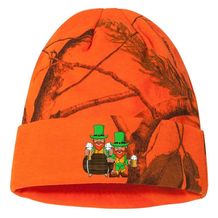 Happy Saint Patricks Day Shamrock Celebrating Essential Kati - 12in Camo Beanie