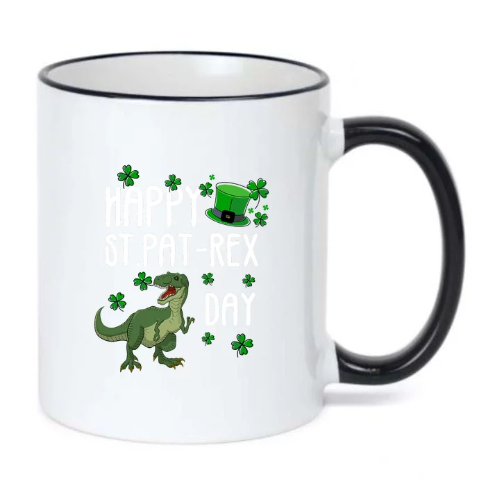 Happy St Pat Rex Day St Patrick Day Lucky T Rex Black Color Changing Mug