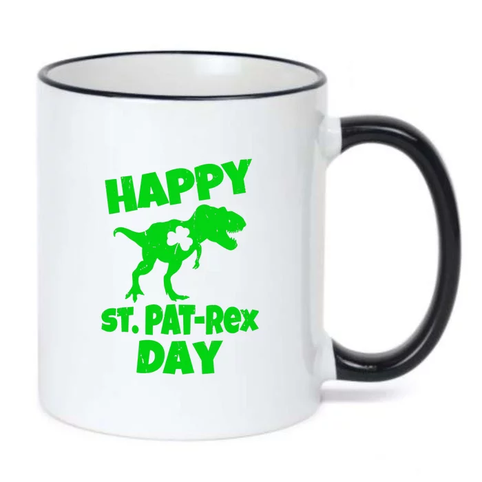 Happy St Pat Trex Day Dino St Patricks Day Black Color Changing Mug