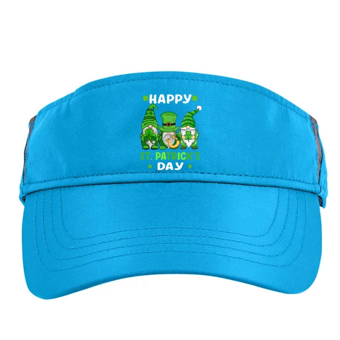 Happy St Patricks Day Gnomes Shamrock Lucky Adult Drive Performance Visor