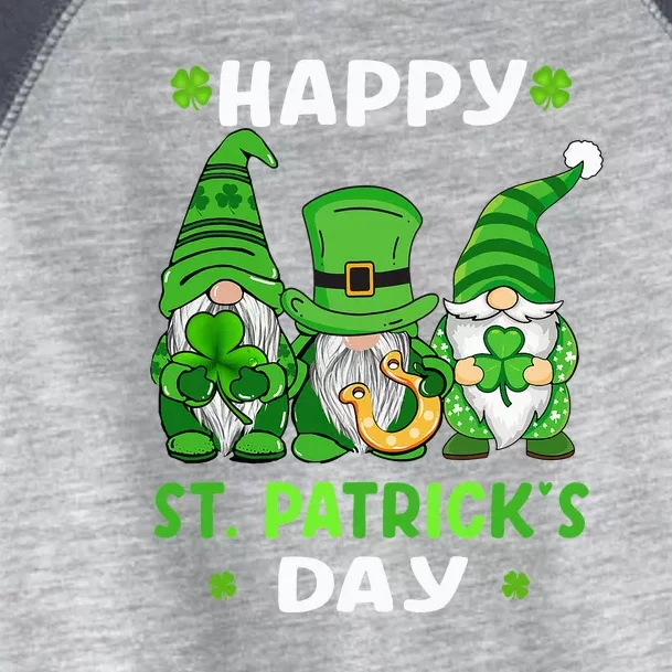 Happy St Patricks Day Gnomes Shamrock Lucky Toddler Fine Jersey T-Shirt