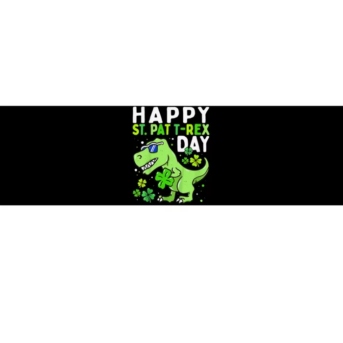 Happy St Pat T Rex Saint Patrick's Day Dinosaur Love Love Bumper Sticker