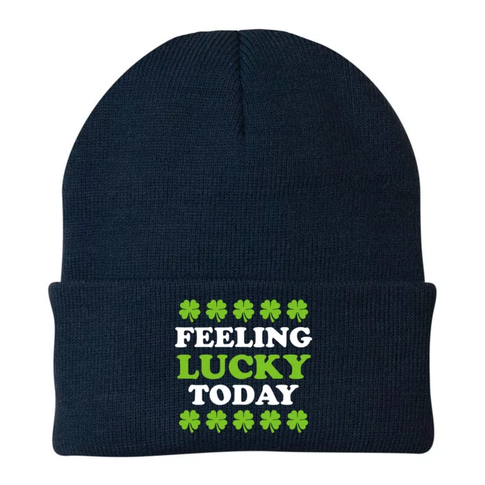 Hybrid St Patrick's Day Feeling Lucky Cute Gift Knit Cap Winter Beanie