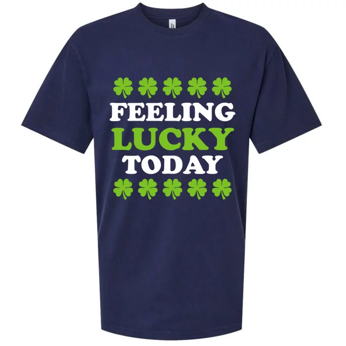 Hybrid St Patrick's Day Feeling Lucky Cute Gift Sueded Cloud Jersey T-Shirt