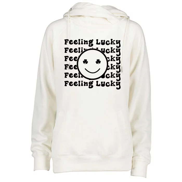 Happy St PatrickS Day Womens Funnel Neck Pullover Hood