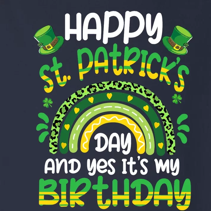 Happy St Patricks Day Its My Birthday Irish Shamrock Rainbow Toddler Long Sleeve Shirt