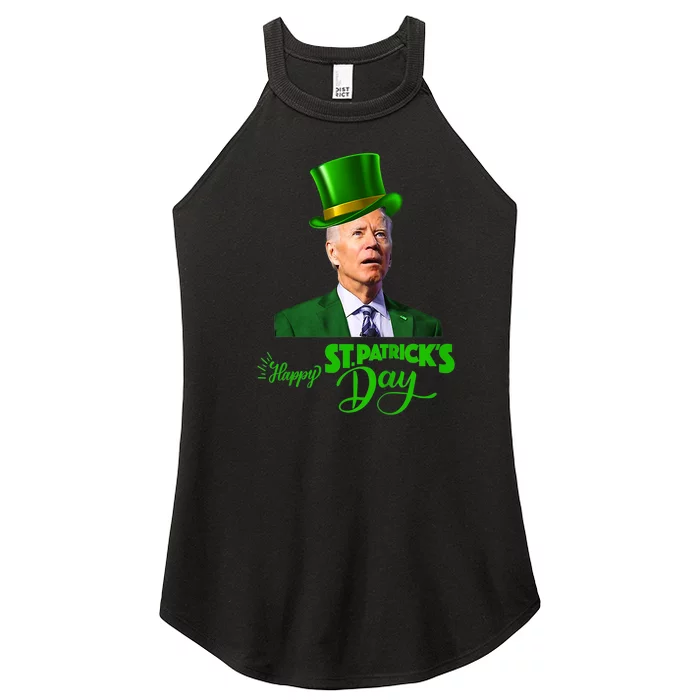 Happy St Patricks Day Leprechaun Joe Biden Tee For Men Women Women’s Perfect Tri Rocker Tank