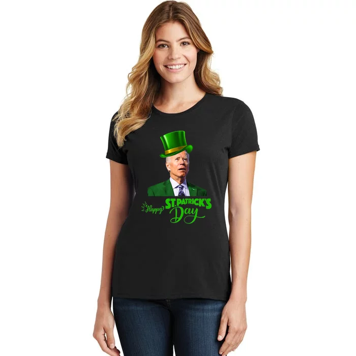 Happy St Patricks Day Leprechaun Joe Biden Tee For Men Women Women's T-Shirt