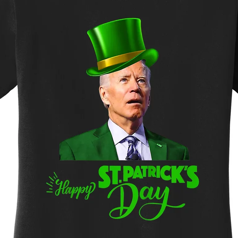 Happy St Patricks Day Leprechaun Joe Biden Tee For Men Women Women's T-Shirt