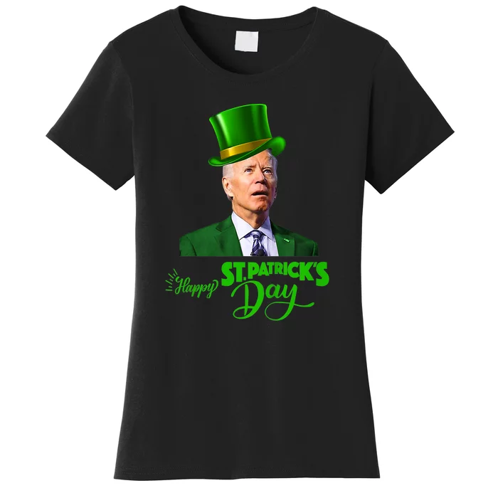 Happy St Patricks Day Leprechaun Joe Biden Tee For Men Women Women's T-Shirt