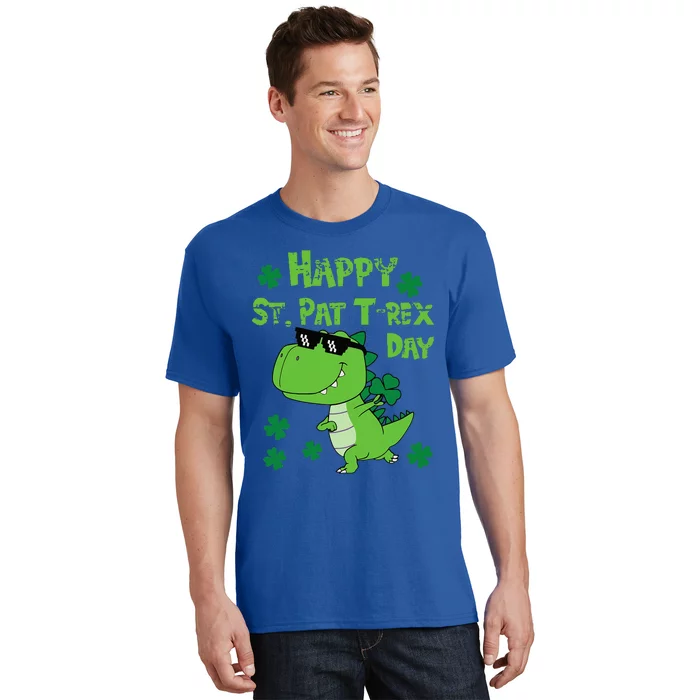 Happy St Pat Rex Dinosaur Saint Patrick'S Day T-Shirt