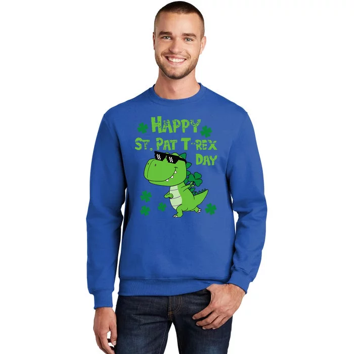 Happy St Pat Rex Dinosaur Saint Patrick'S Day Tall Sweatshirt