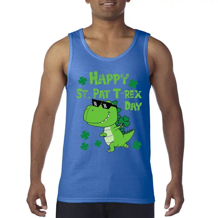 Happy St Pat Rex Dinosaur Saint Patrick'S Day Tank Top