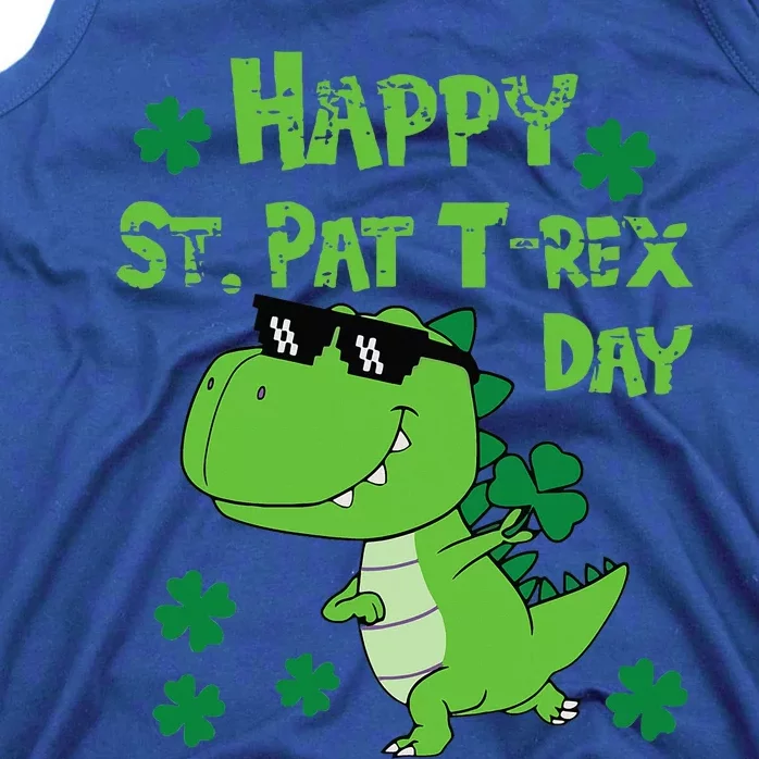 Happy St Pat Rex Dinosaur Saint Patrick'S Day Tank Top