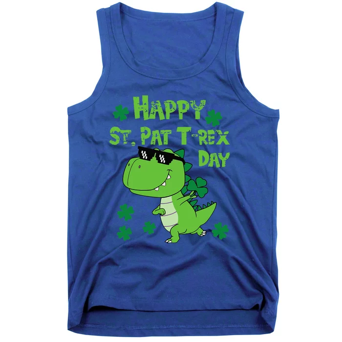 Happy St Pat Rex Dinosaur Saint Patrick'S Day Tank Top