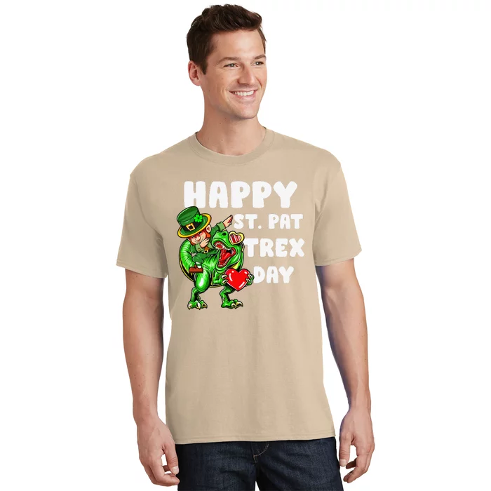 Happy St Pat Trex Day Dino Dinosaur Saint Patrick's Day T-Shirt