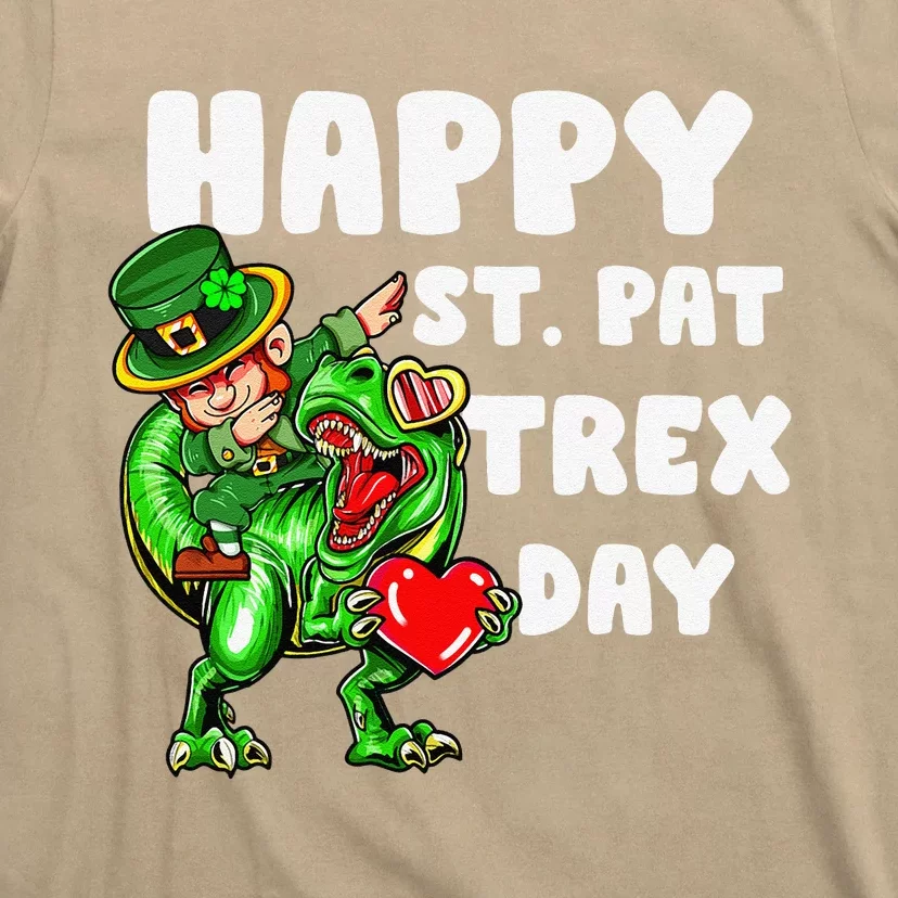 Happy St Pat Trex Day Dino Dinosaur Saint Patrick's Day T-Shirt