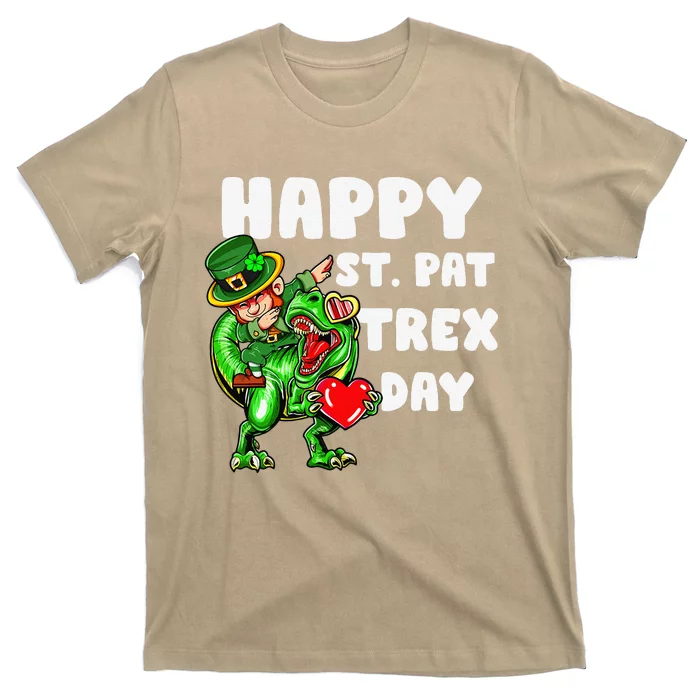 Happy St Pat Trex Day Dino Dinosaur Saint Patrick's Day T-Shirt