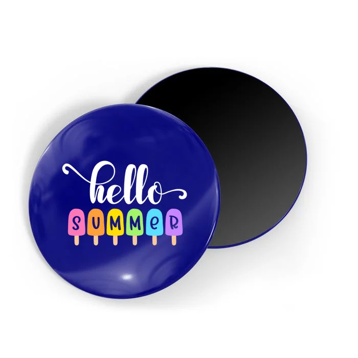 Hello Summer Popsicles Cute Pastel Graphic Design Cute Gift Magnet