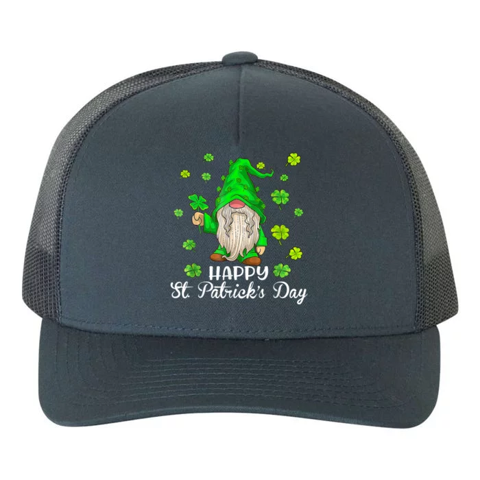 Happy St Patrick's Day Cute Gnome Tie Dye Shamrock Clover Yupoong Adult 5-Panel Trucker Hat